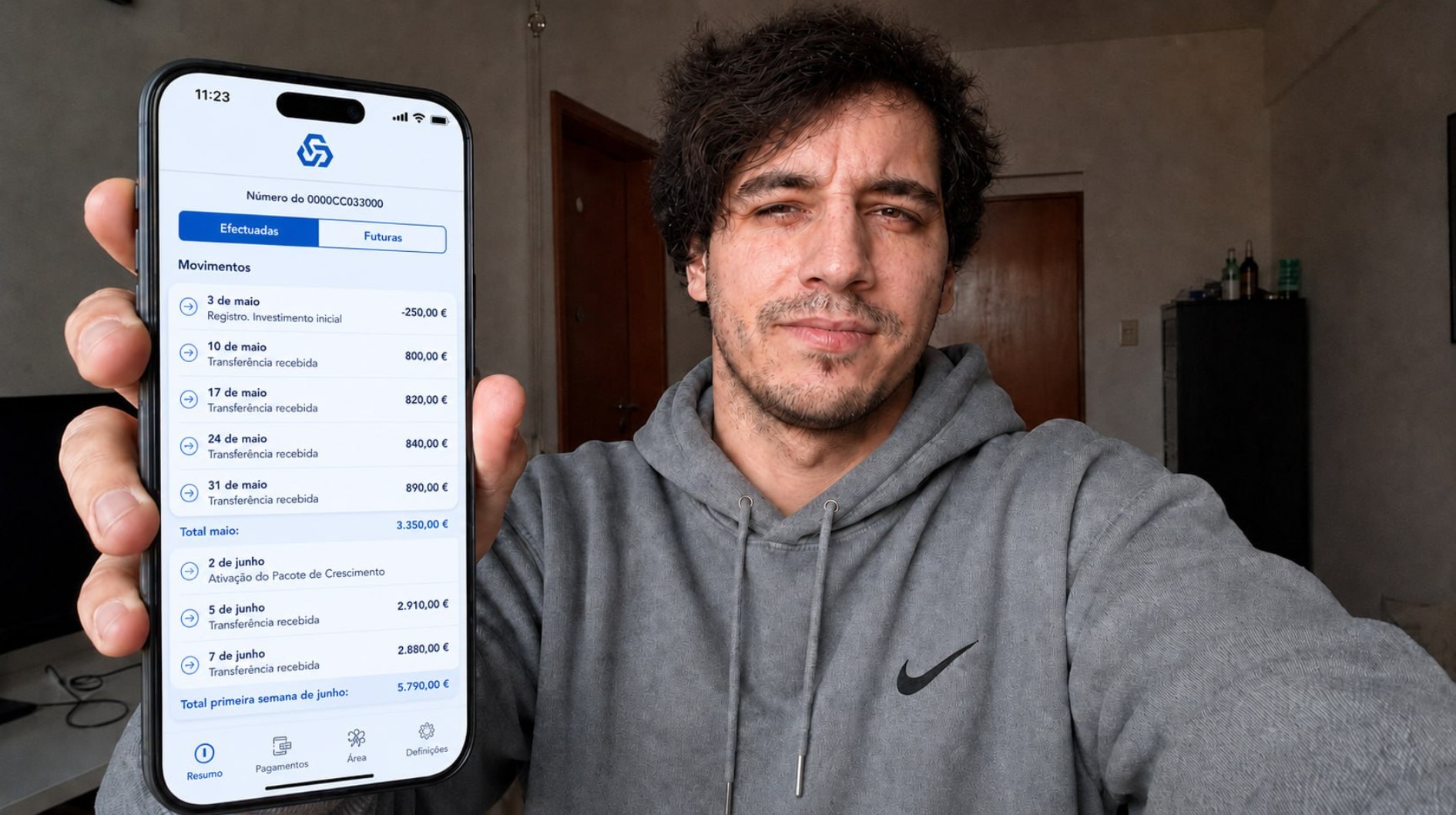 João Martins mostra a aplicação da CGD com transferências da PortuPrimeг S.A.
